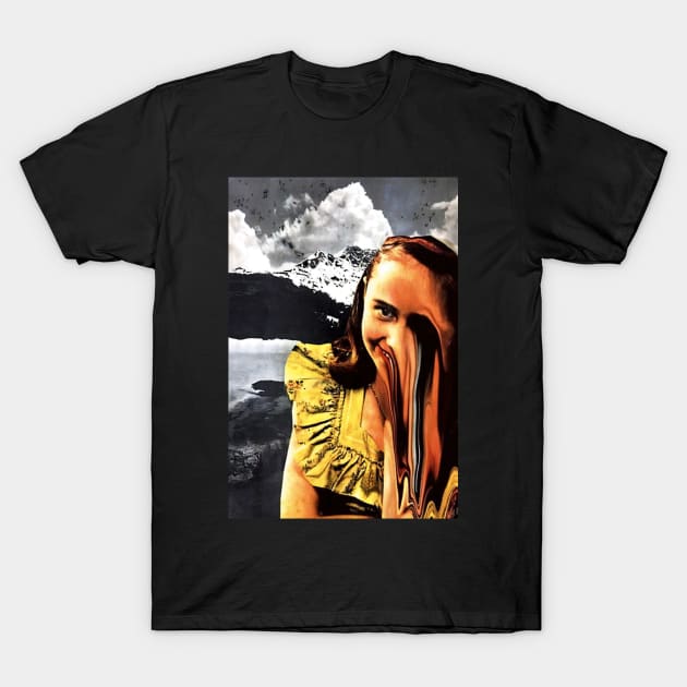 melty face T-Shirt by satellite deer